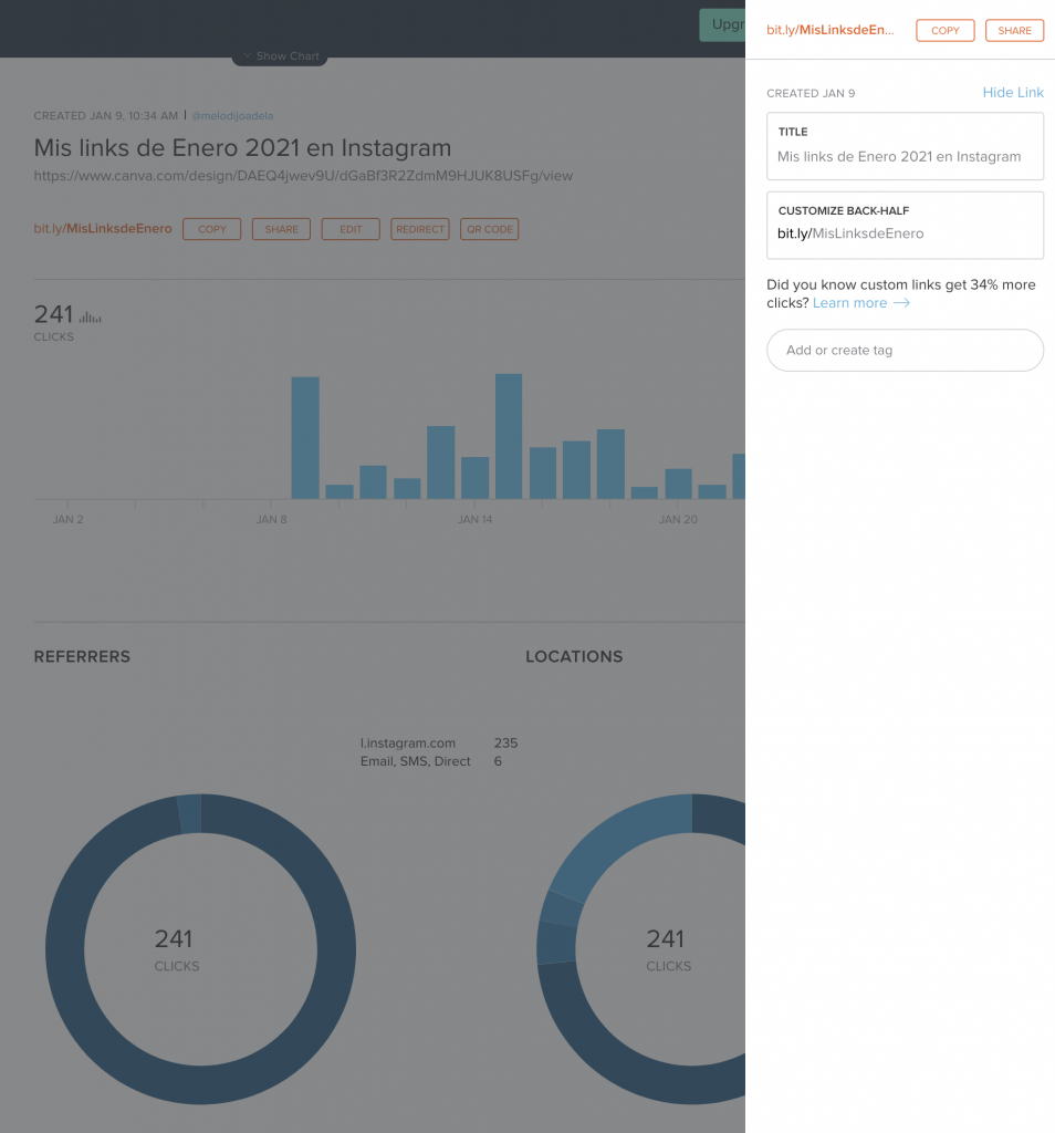 bitly para acortar tus enlaces