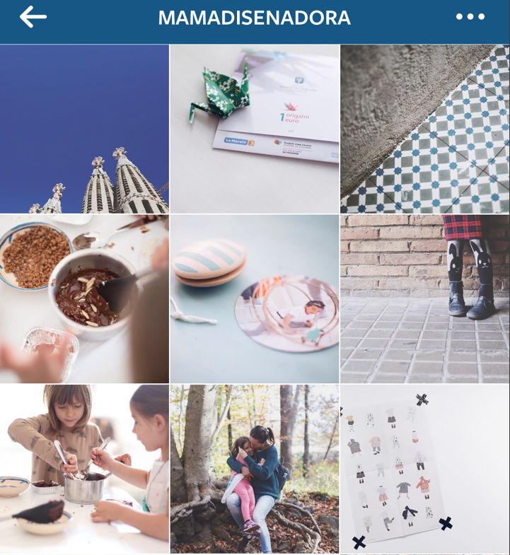 estrategia visual instagram @mamadisenadora