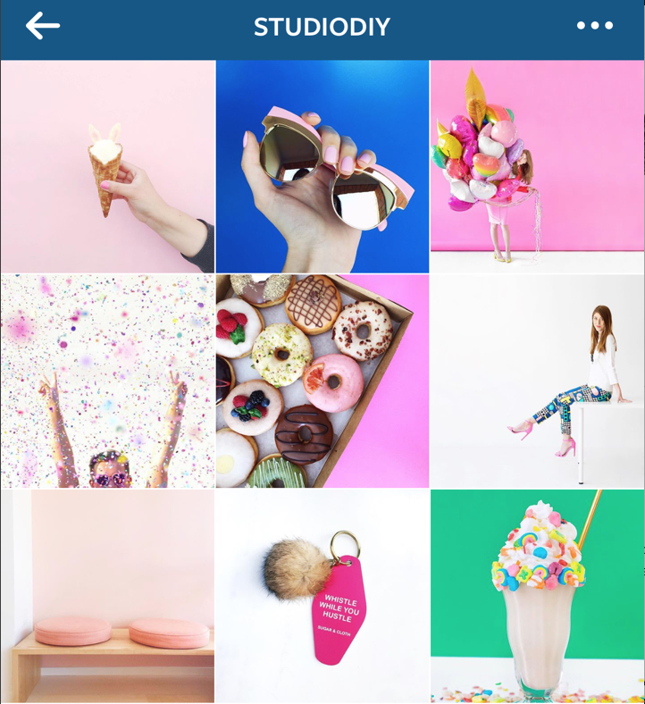 estrategia visual instagram @estudiodiy
