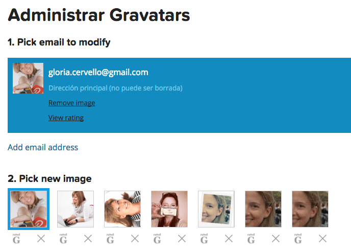 Cómo añadir tu gravatar a tu e-mail