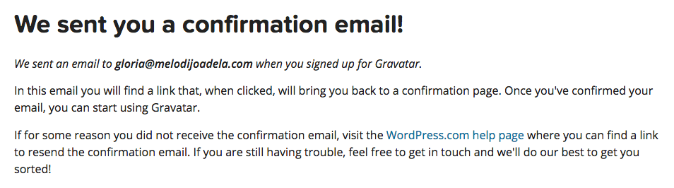 Cómo añadir tu gravatar a tu e-mail