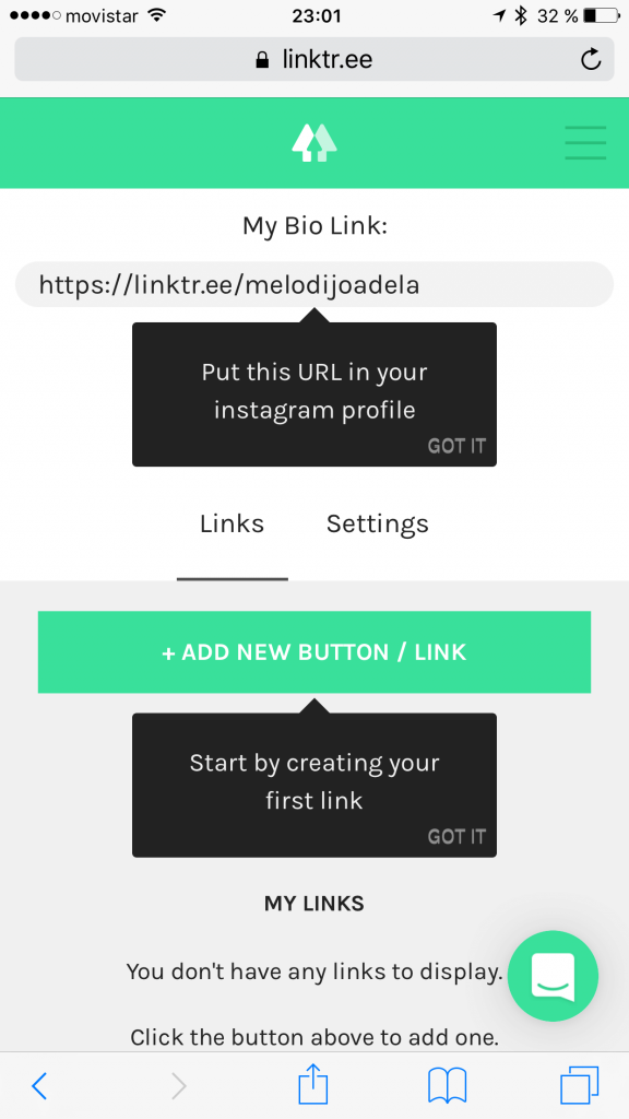 link bio instagram app linktree