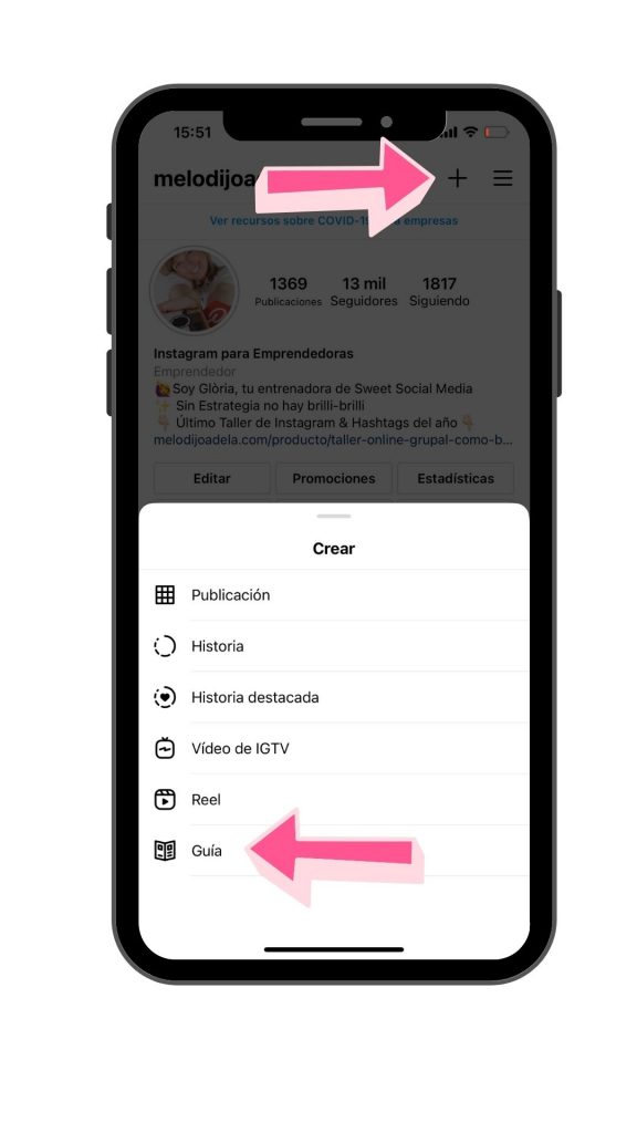 Guias de Instagram. Cómo crearlas