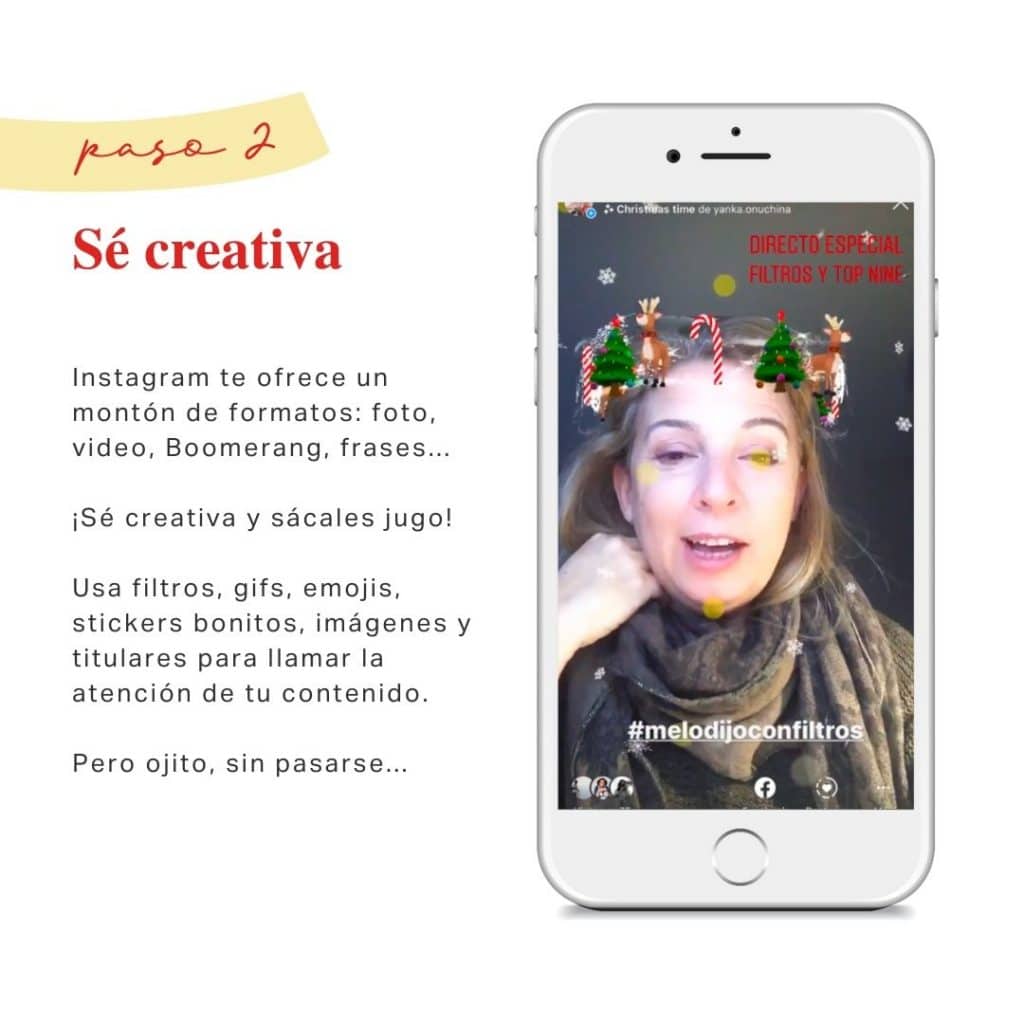 Sé creativa en Instagram Stories