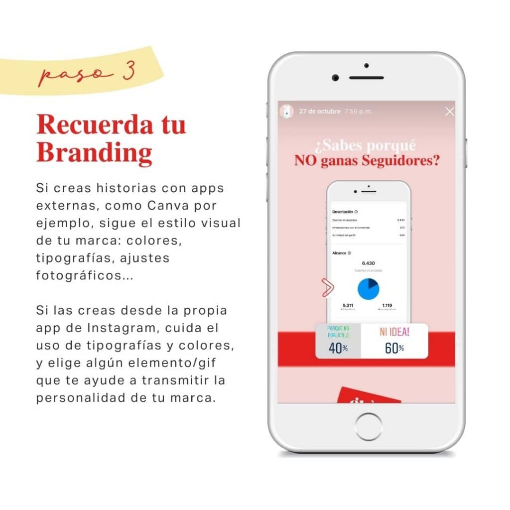 Recuerda tu Branding en tus Stories